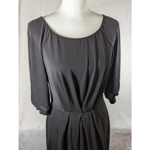 Max Azria 90's Gown  100% silk highly styled Sz 12 Bust 38" Waist 30"Skirt L41" - Picture 12 of 14